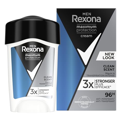 REXONA MEN Déodorant - Anti-transpirant Stick - 3x plus efficace - Protection 96h - Pour homme - 45ml
