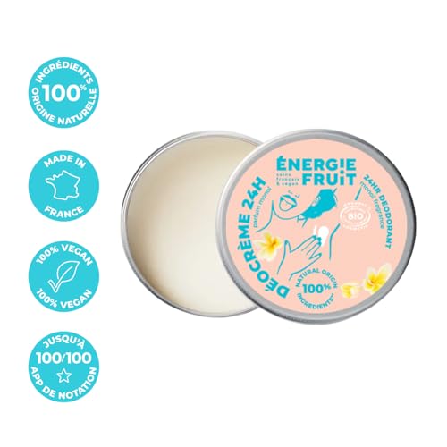 Déodorant crème 24h à l'huile de Monoï | BIO certifié ECOCERT | Inodore et hypoallergénique